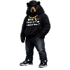 Midnight Bear Hoodie Pun