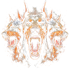 Triple-Headed Fiery Doberman