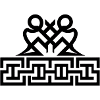 Twin Glyphs and Maze Motif