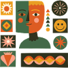 Dual-Tone Geometric Portrait