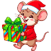 Cheerful Holiday Mouse Gift