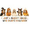 Halloween Basset Hound Crew