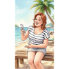 Beach Selfie Moment