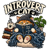 Introvert Cat Cozy Reader