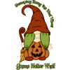 Gnome-O-Ween Pumpkin Witch Pun