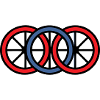 Bike Wheels Rings Logo
