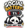 Social Battery Panda 1%