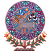 Native Huichol Peyote Deer