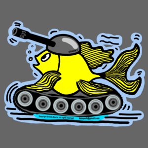 Tank Fish with a cannon, sparky fabspark