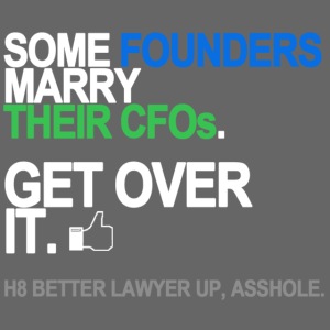 some founders marry cfos black shirt