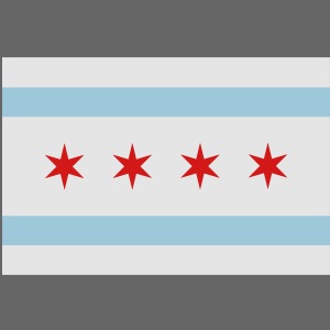 Chicago Flag 3 color