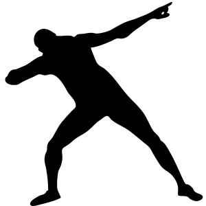 Bolt triumph silhouette