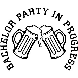 Bachelor Party In Progress Cheers Beer Mugs