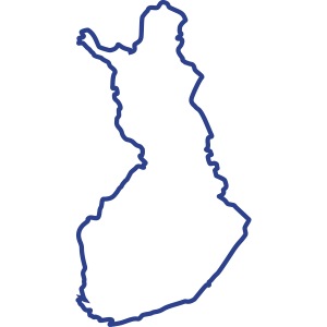 Finland maps outline