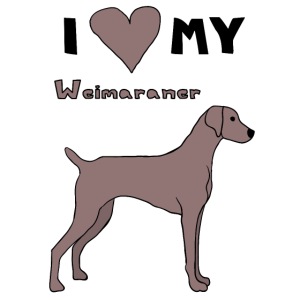 i heart my weimaraner