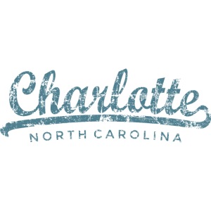 Charlotte, North Carolina Classic (Vintage Blue)