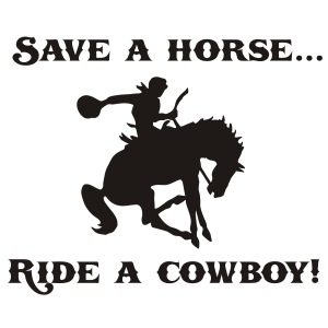 Save a Horse Ride a Cowboy