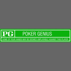 Rated PG Poker Genius green