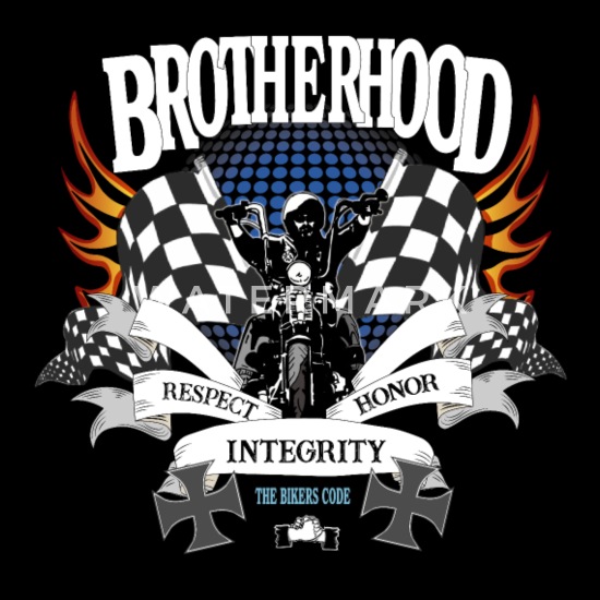 Biker Brotherhood The Biker Code Trucker Cap Spreadshirt