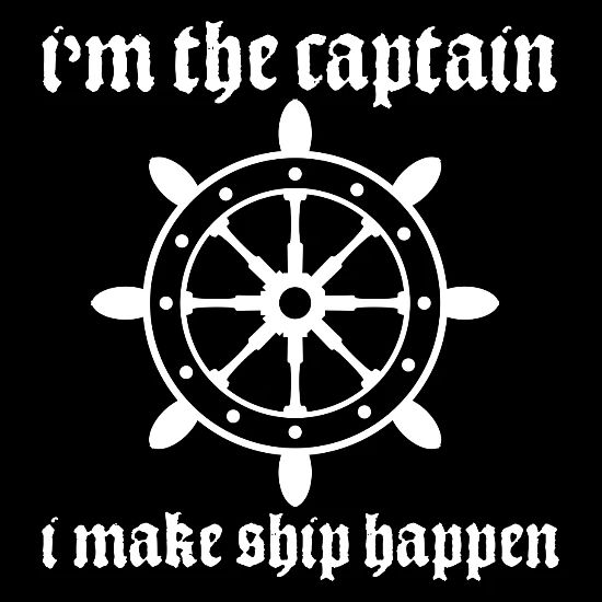 Funny Ship I M The Captain I Make Ship Happen Trucker Cap