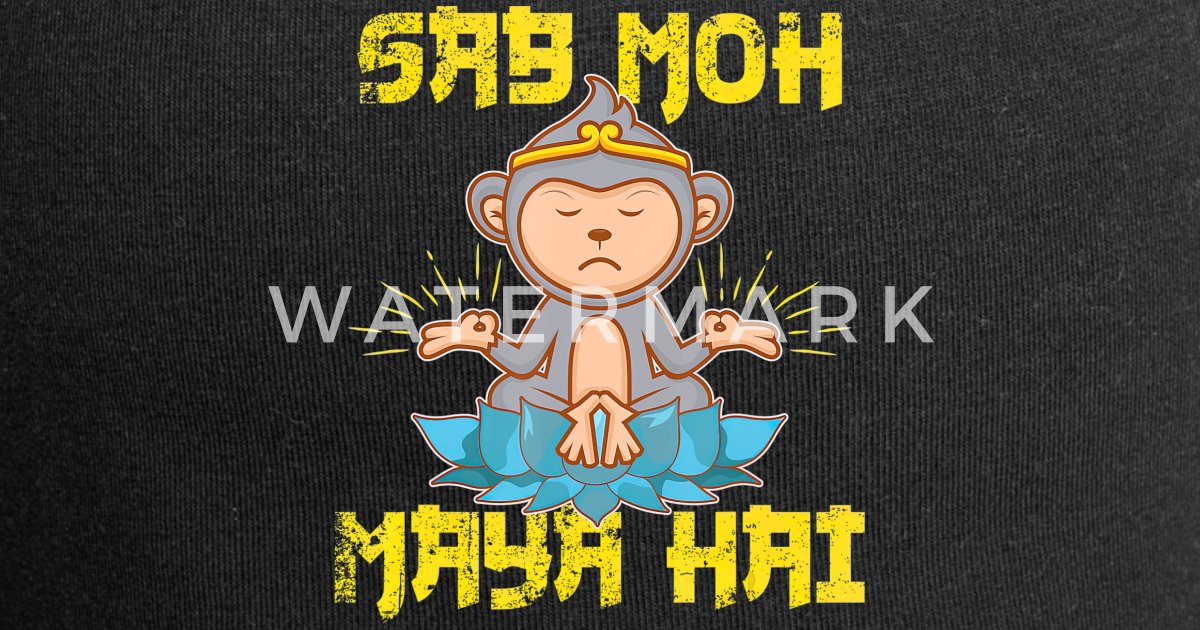 Sab Moh Maya Hai Hindi Meditation Desi Slogan' Beanie | Spreadshirt
