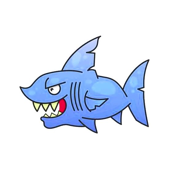 Requin Fache Avec La Couleur Enorme D Eau De Bouche Bavette Bebe Spreadshirt