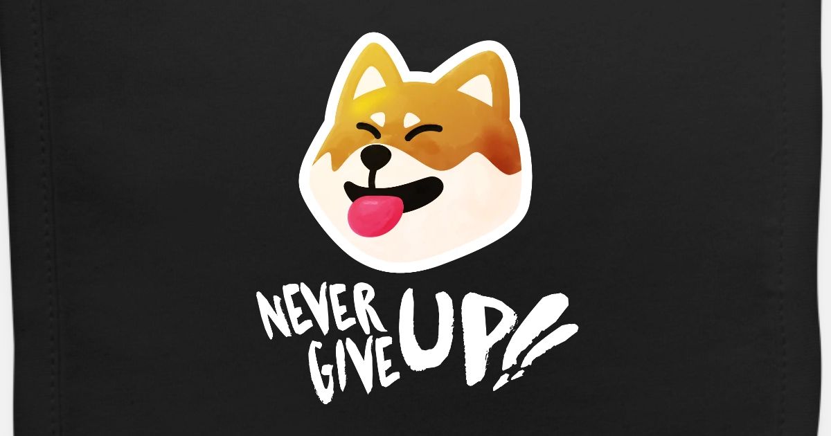 Don T Give Up Shiba Inu Cute Funny Japanese Dog Baby Bib Spreadshirt Don T Give Up Shiba Inu Cute Funny Japanese Dog Baby Bib Spreadshirt