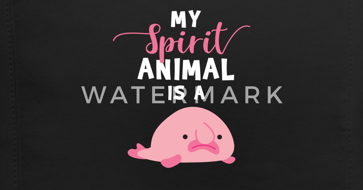 My Spirit Animal Blobfish Gifts Blob Fish Birthday' Baby Bib | Spreadshirt