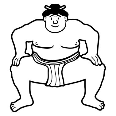 Cute Sumo Wrestler Japanese Style Men's Premium T-Shirt ...
