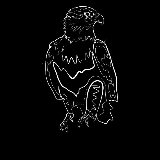 Eagle One Line Drawing Full Color Panoramic Mug Spreadshirt