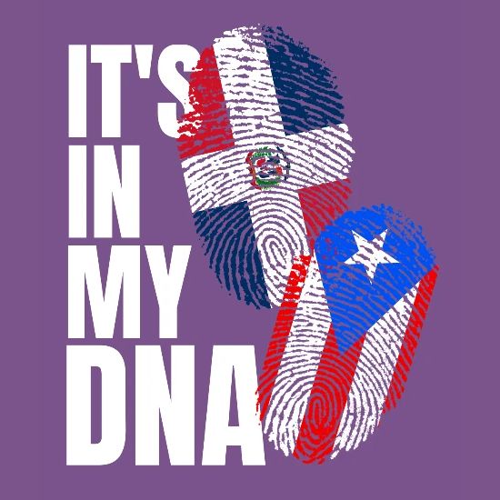 Dominican And Puerto Rican Dna Heritage Flag Gift Women S Vintage