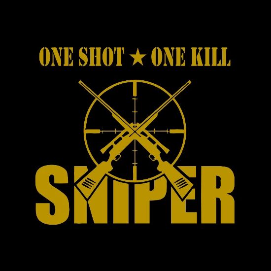 One Shot One Kill Sniper Apron Spreadshirt