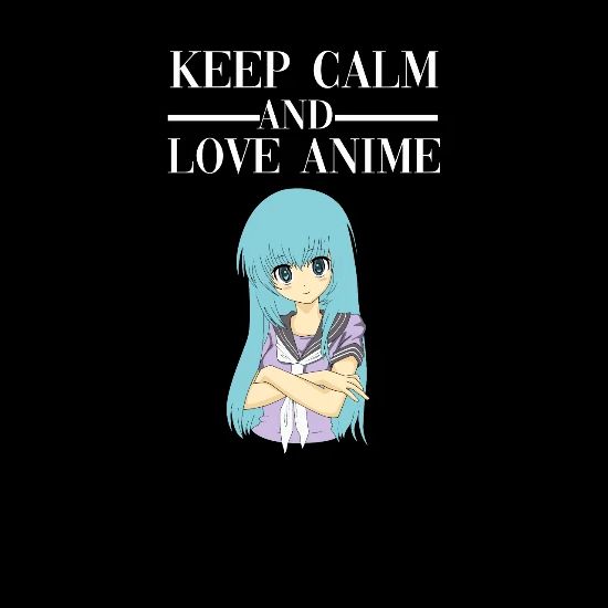 Cute Keep Calm Anime Girl Aesthetic Senpai Gift Apron Spreadshirt