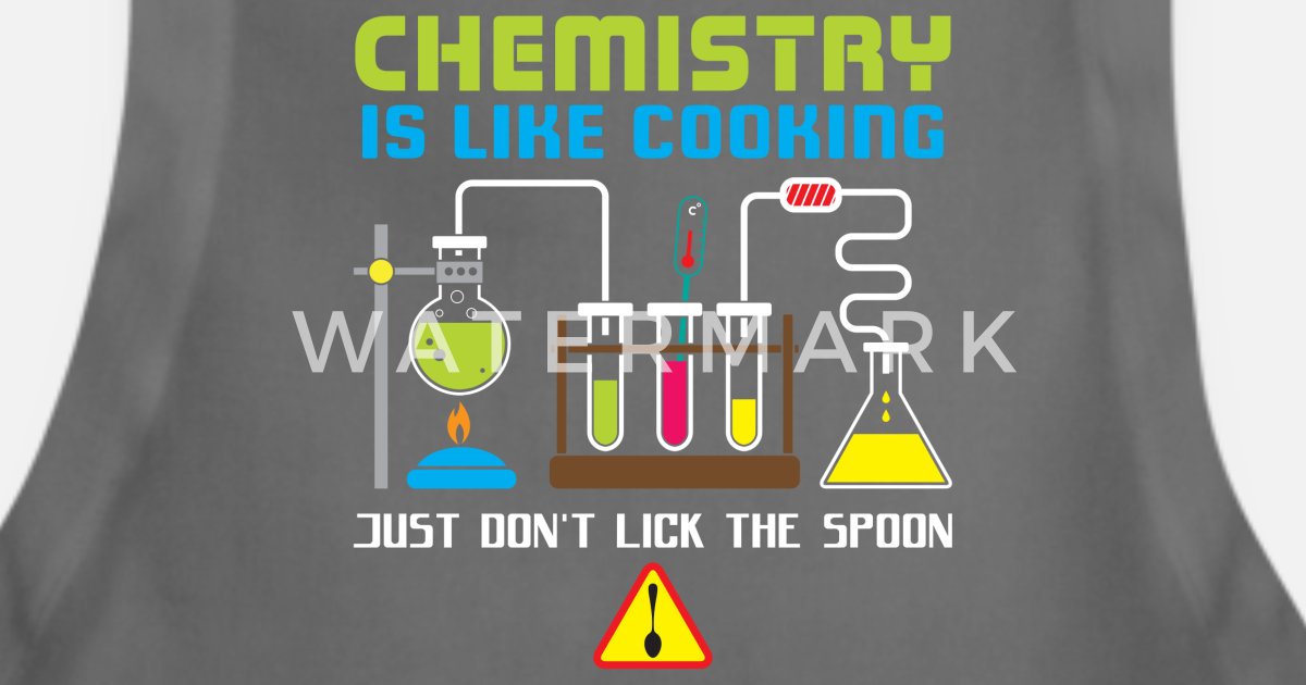 Funny Novelty Apron Kitchen Cooking Chemistry Is Like Cooking 