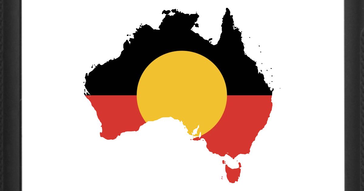 Australian Aboriginal Flag On Australian Map Iphone 7 8 Case Spreadshirt