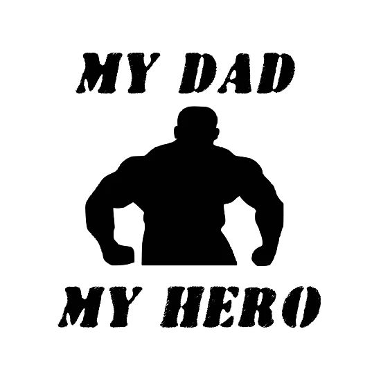 My Dad My Hero Iphone Case Flexible White Black