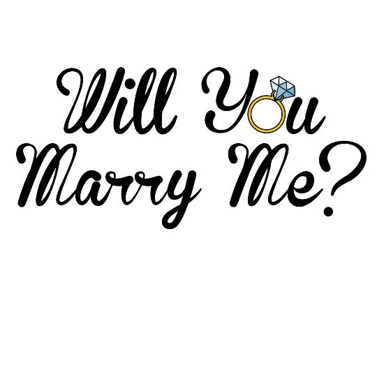 Will You Marry Me Iphone Case Flexible White Black