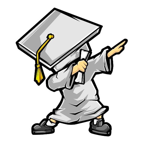 Dabbing Graduate Funny Graduation Gift Iphone Case Flexible White Black