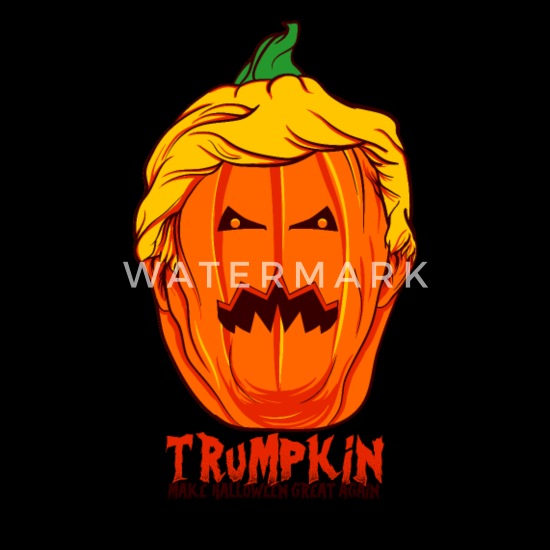 Trumpkin Pumpkin Funny Joke Politics Halloween USA America HOODIE