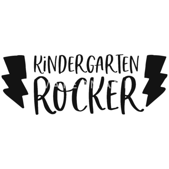 Kindergarten Rocker Boy Funny Gift Idea Buttons Small 1 5 Pack White