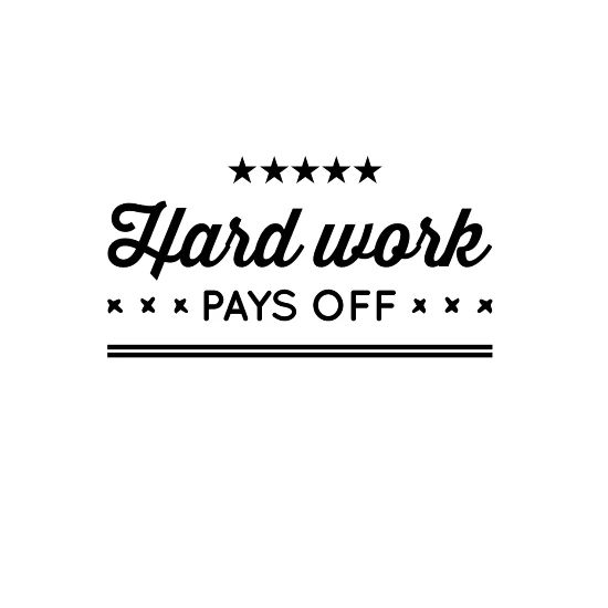 Hard Work Pays Off Stars Small Buttons Spreadshirt