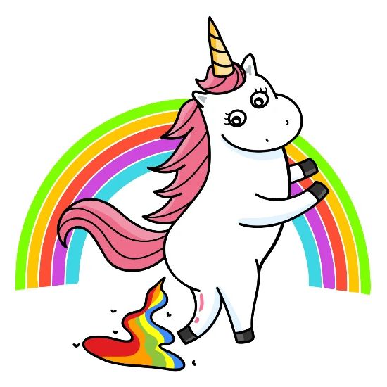 Download Pooping Unicorn Rainbow Small Buttons | Spreadshirt