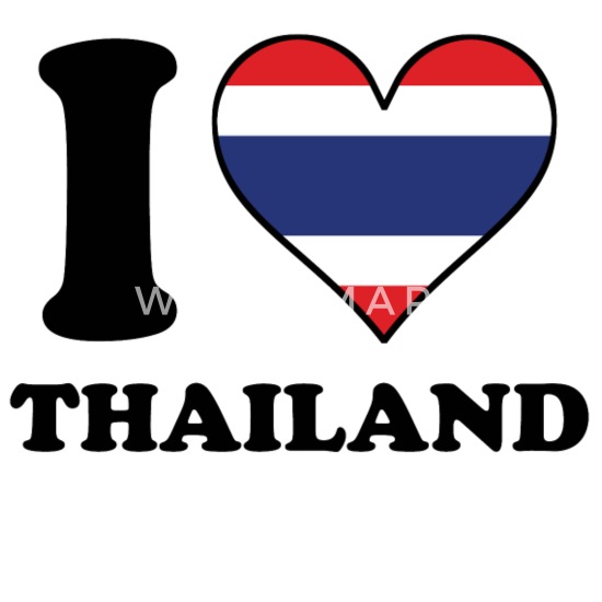 Canvas Shopping Tote Bag I Love My Thai Mom Countries Thai Heart Heart Flag Beach Bags for Women