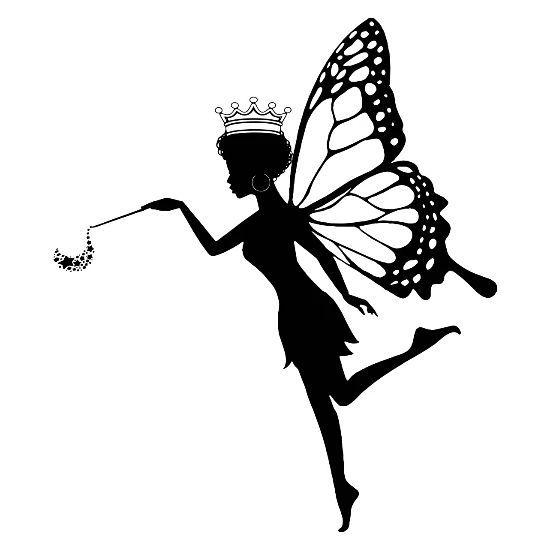 Fee Noire Tenant Une Baguette Magic Woman Wings Love Badges Spreadshirt