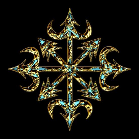 Chaos Star Symbol Of Chaos Gold Everything Has Baseball Cap Spreadshirt