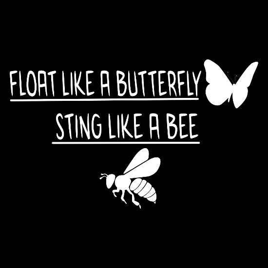 Float Like A Butterfly Sting Like A Bee Cap Spreadshirt Float Like A Butterfly Sting Like A Bee Cap Spreadshirt