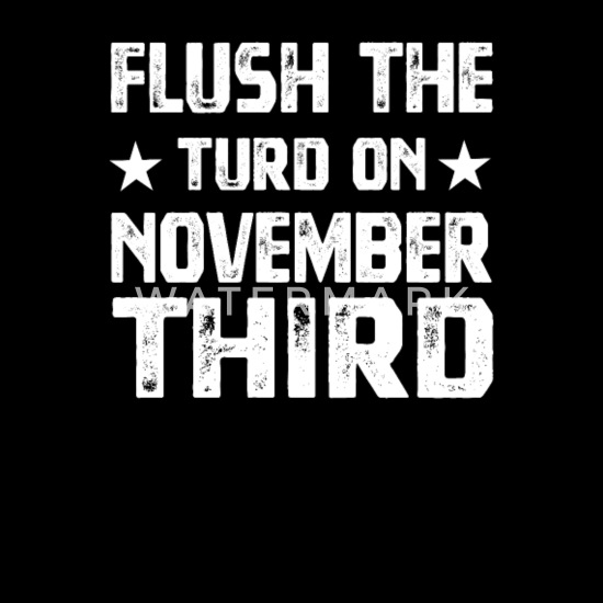 Flush The Turd On November Third Adjustable Jeans Cap Baseball Cap Unisex Classic Polo Style Cap