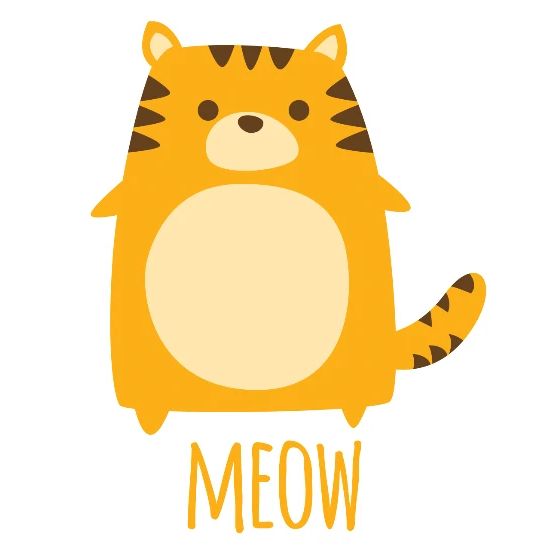 Cute Cartoon Tiger Meow Iphone X Xs Case White Black