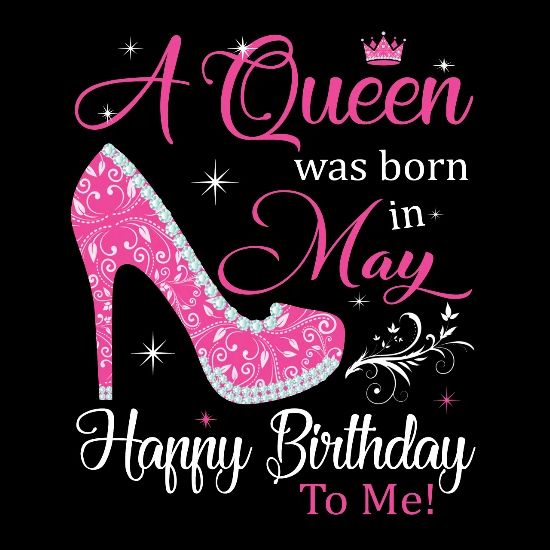 A Queen Was Born In May Happy Birthday To Me Tee Cotton Drawstring Bag Spreadshirt