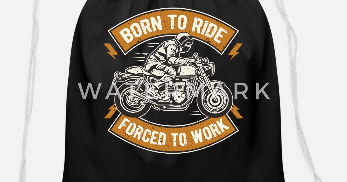 Funny Motorcycle Rider Quotes Funny Biker Design' Cotton Drawstring Bag |  Spreadshirt